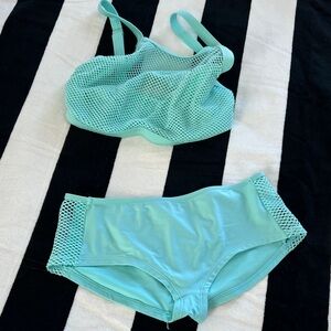 Profile Blush Aqua Mesh Bikini Set